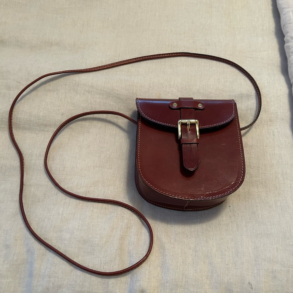 Leather Purse Crossbody Pouch Equestrian Polo Look